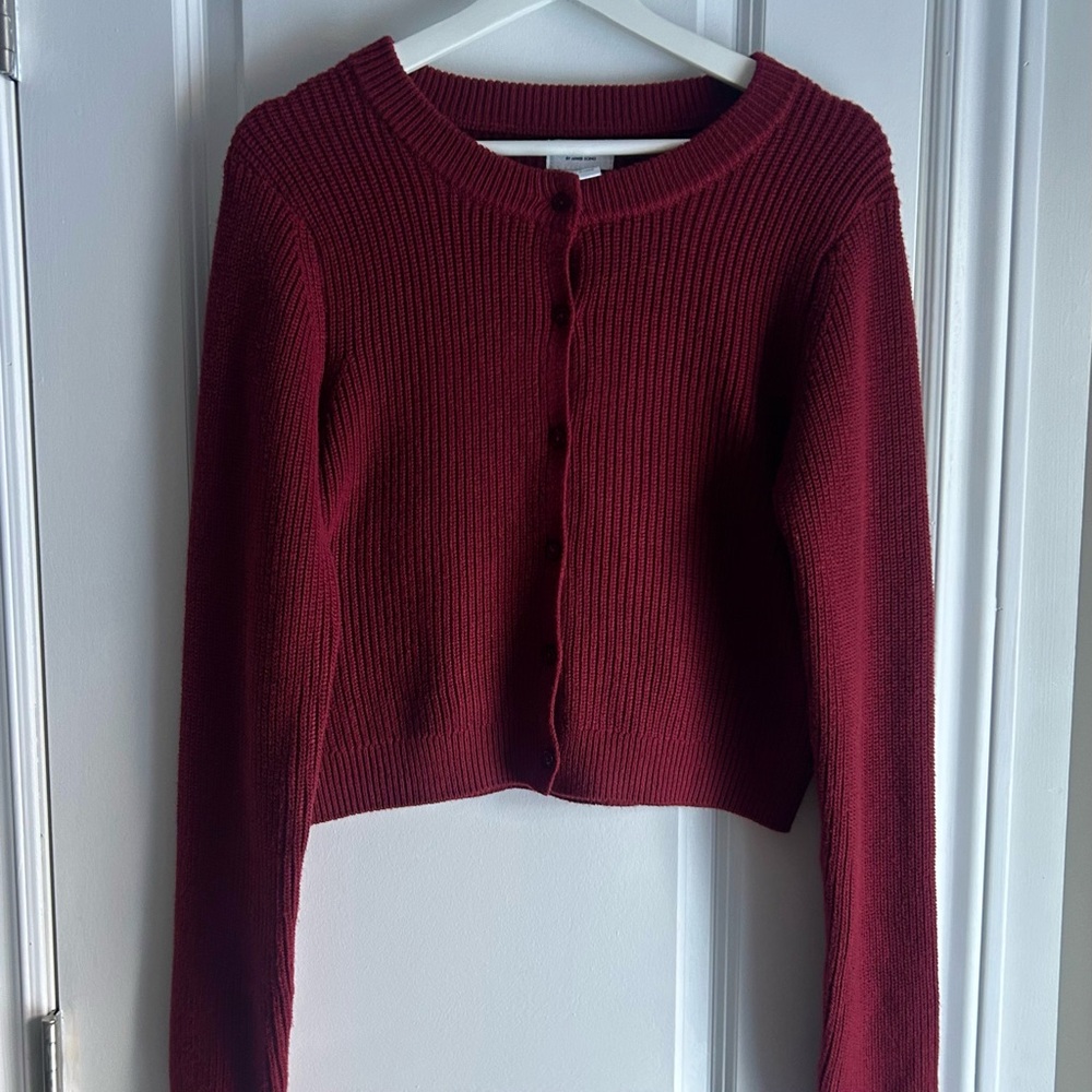Cropped Knit Cardigan